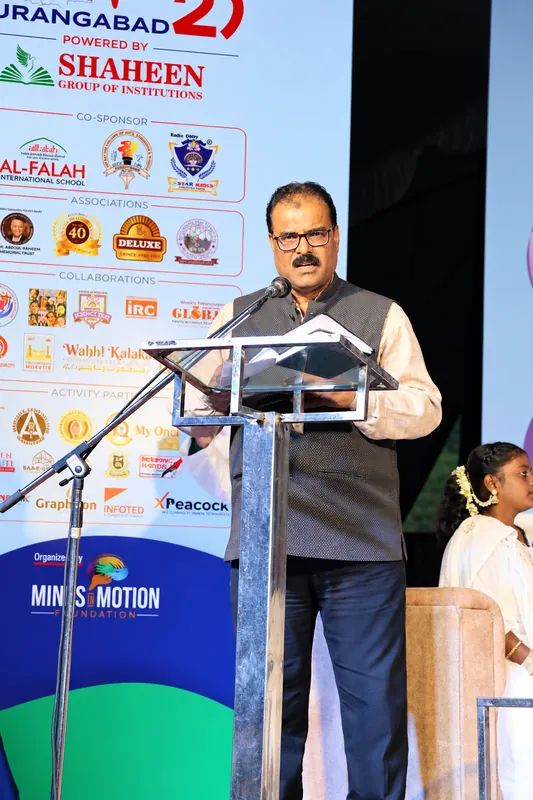 Formal Conference Speaker at Podium