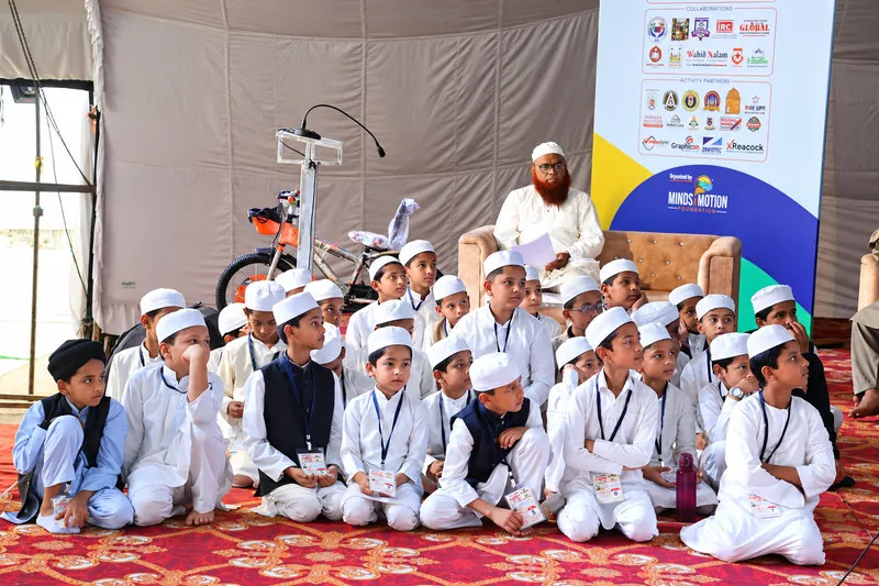Attentive Boys at a Community Event